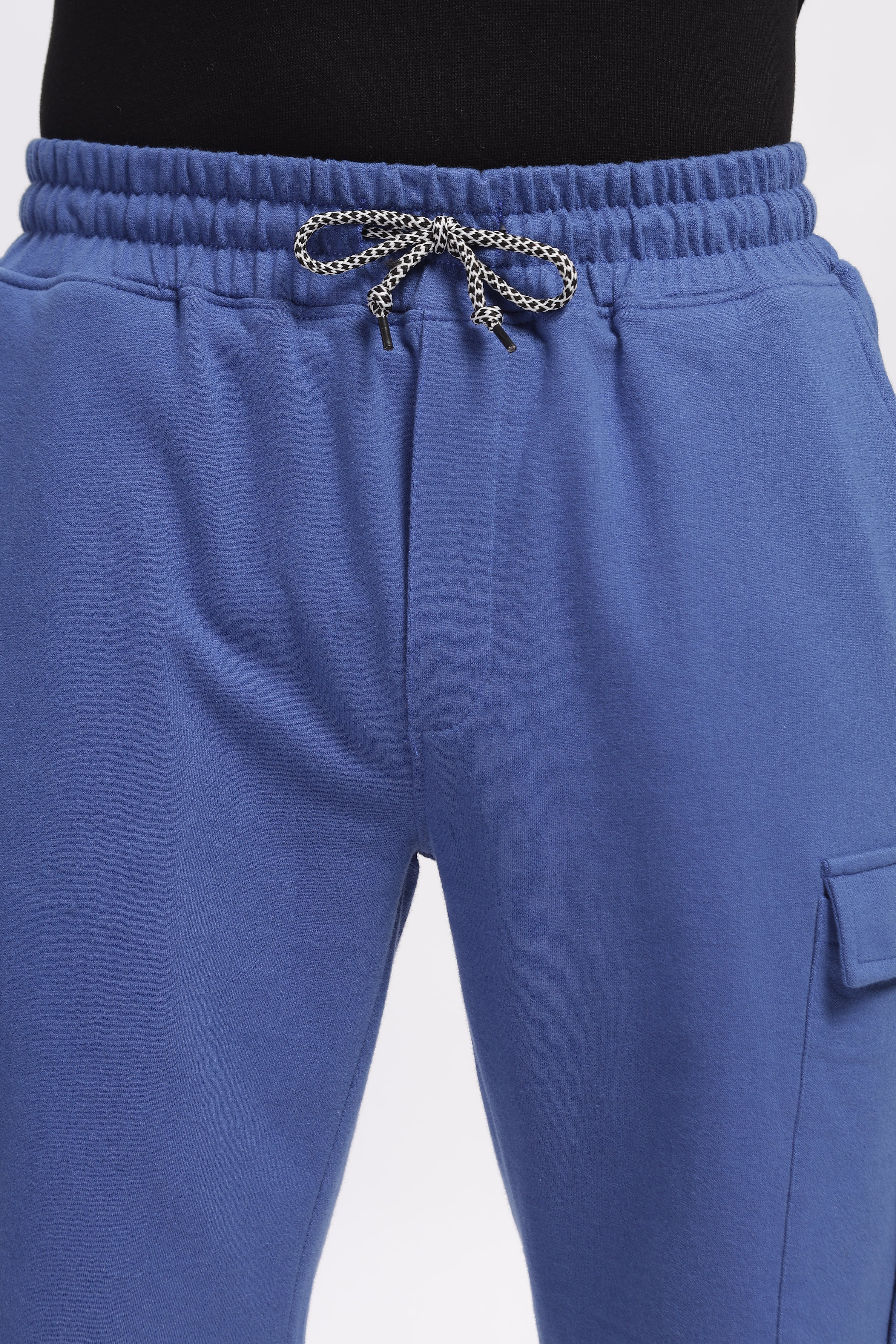 Blue Premium Loop Knit Cotton Shorts