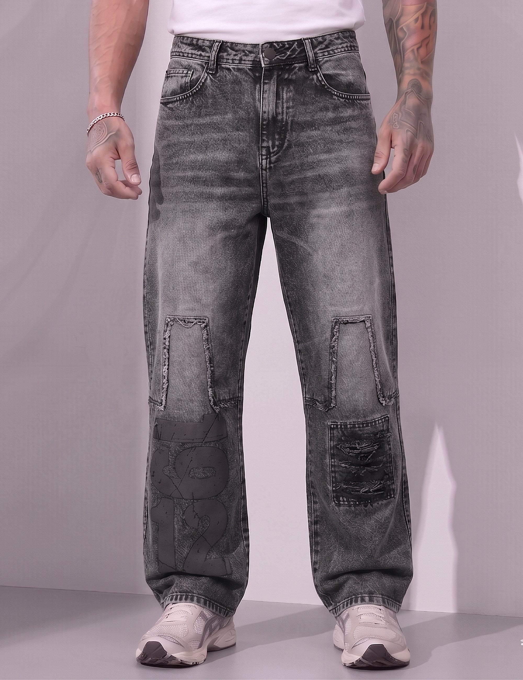 Steel Straight fit Denim Jeans