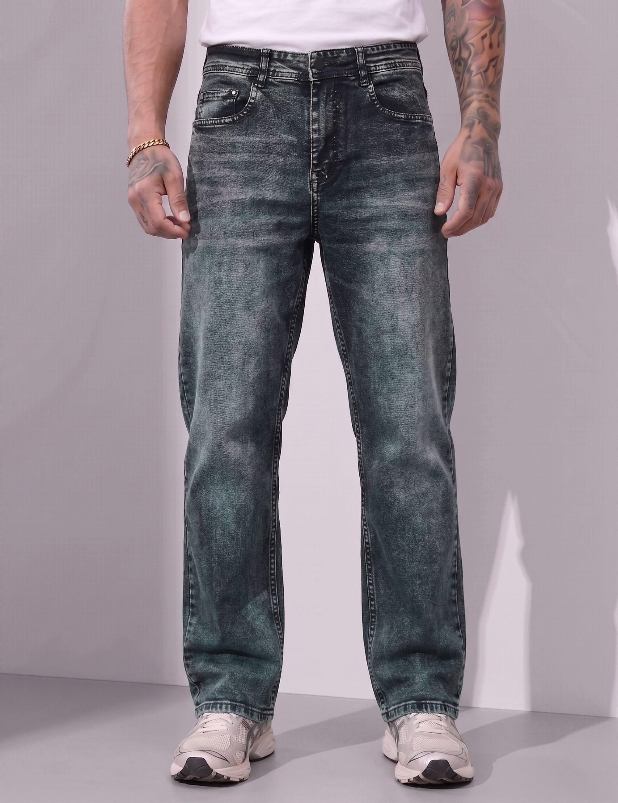 Dark Navy Straight fit Denim Jeans