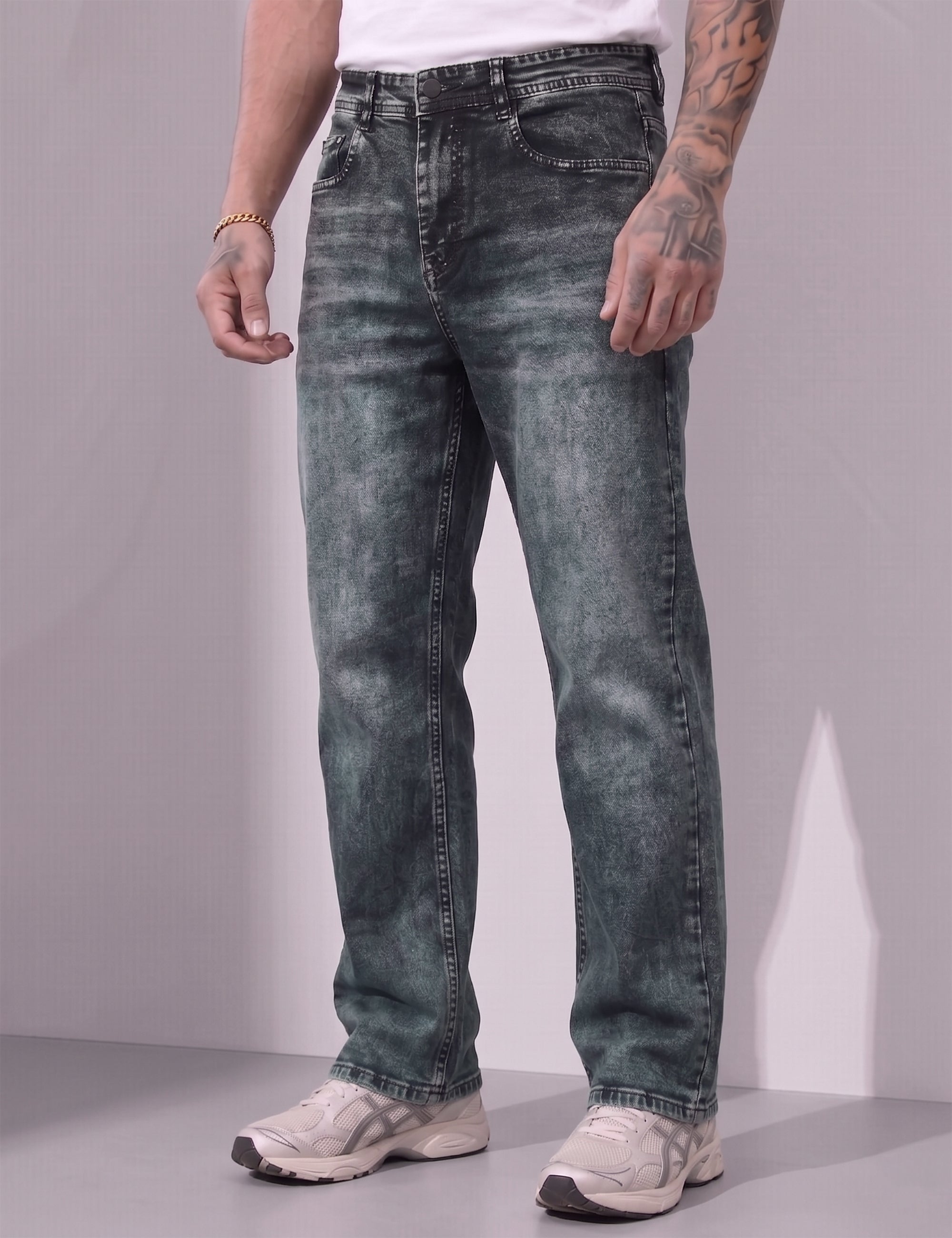 Dark Navy Straight fit Denim Jeans