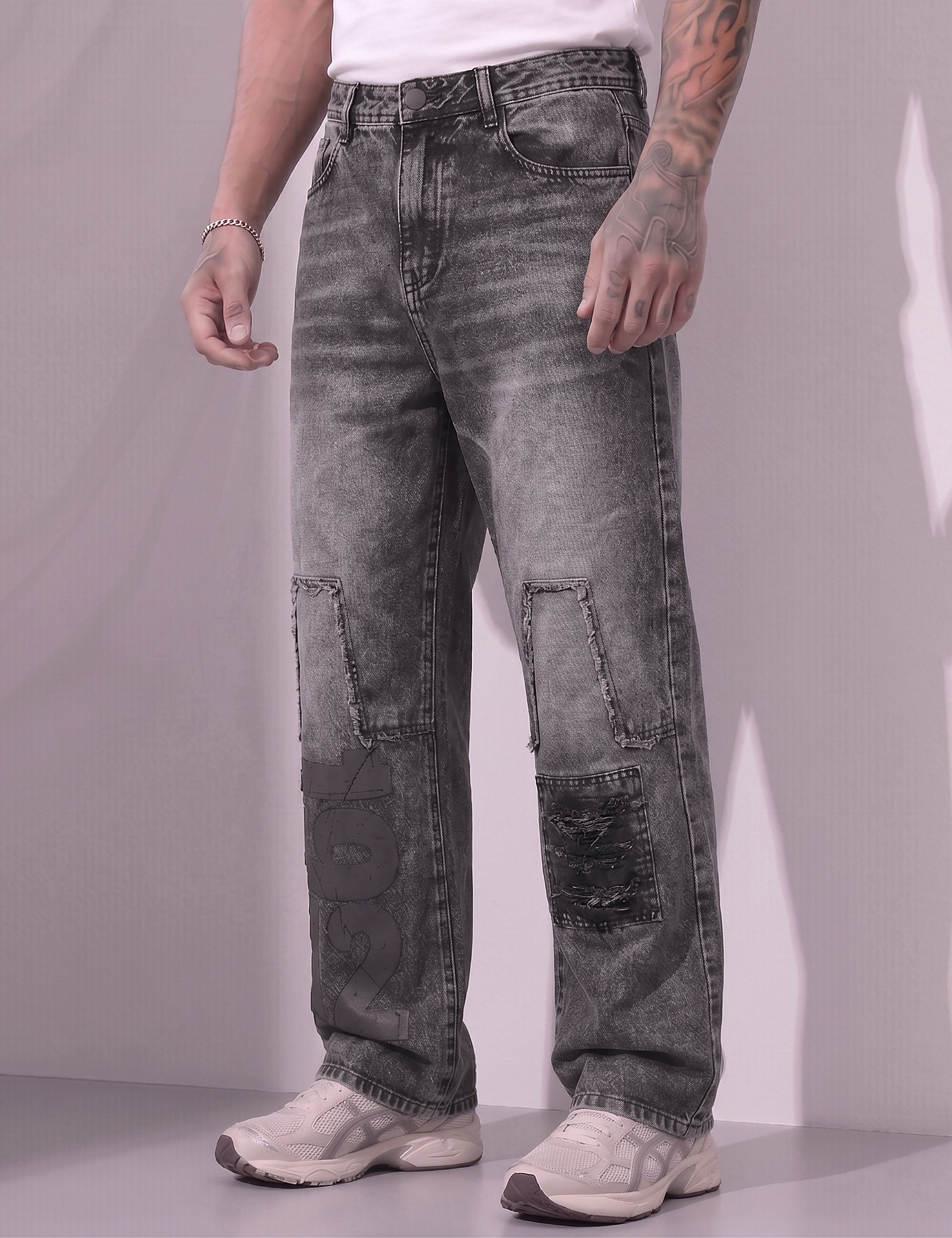 Steel Straight fit Denim Jeans