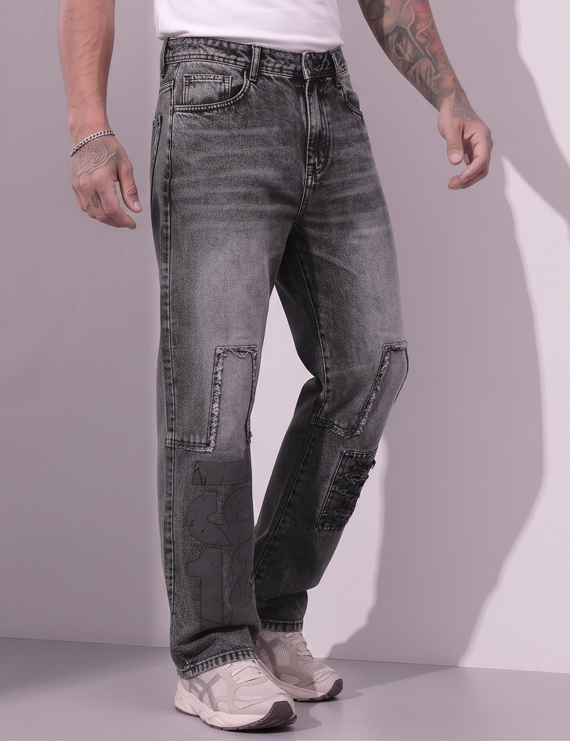 Steel Straight fit Denim Jeans