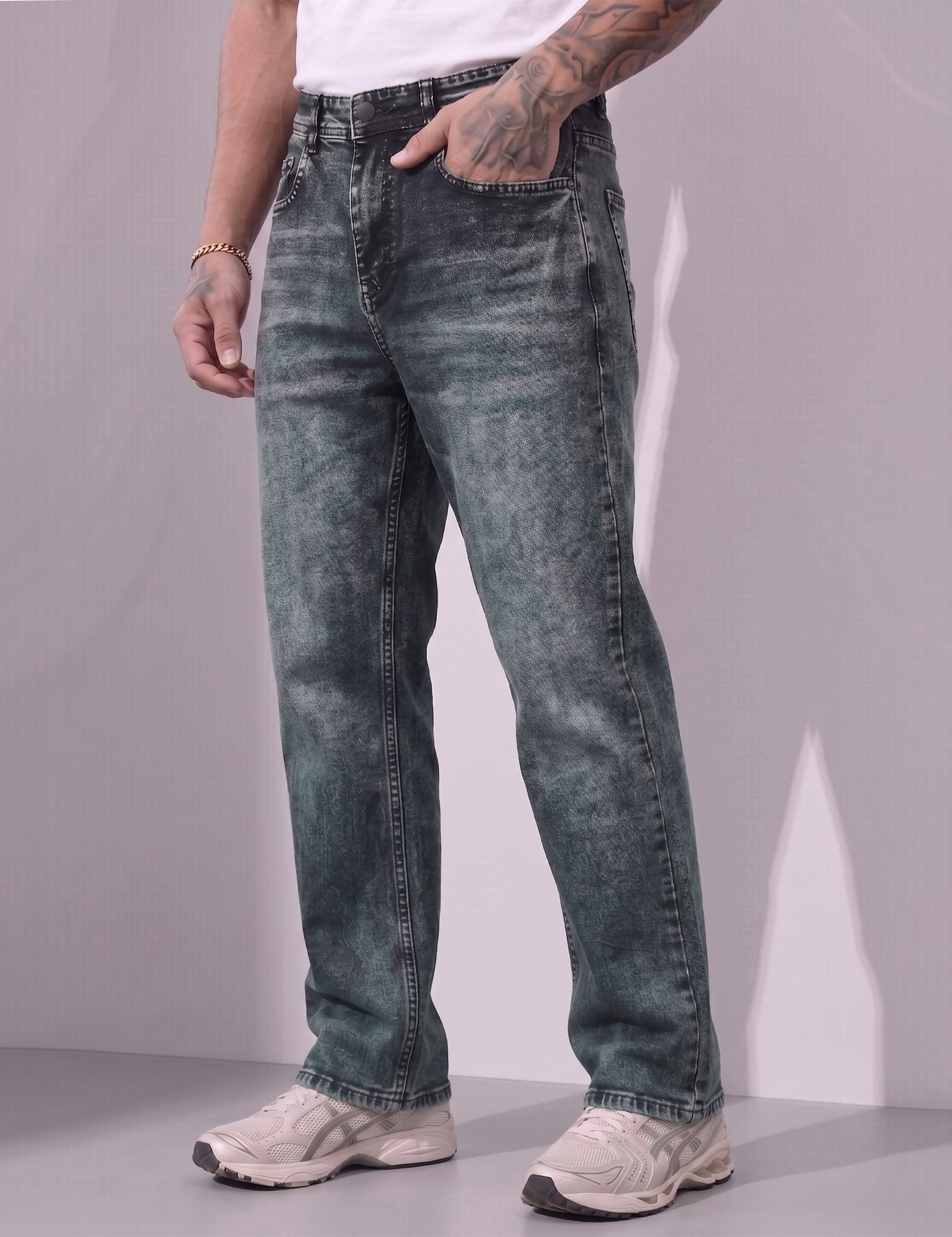 Dark Navy Straight fit Denim Jeans