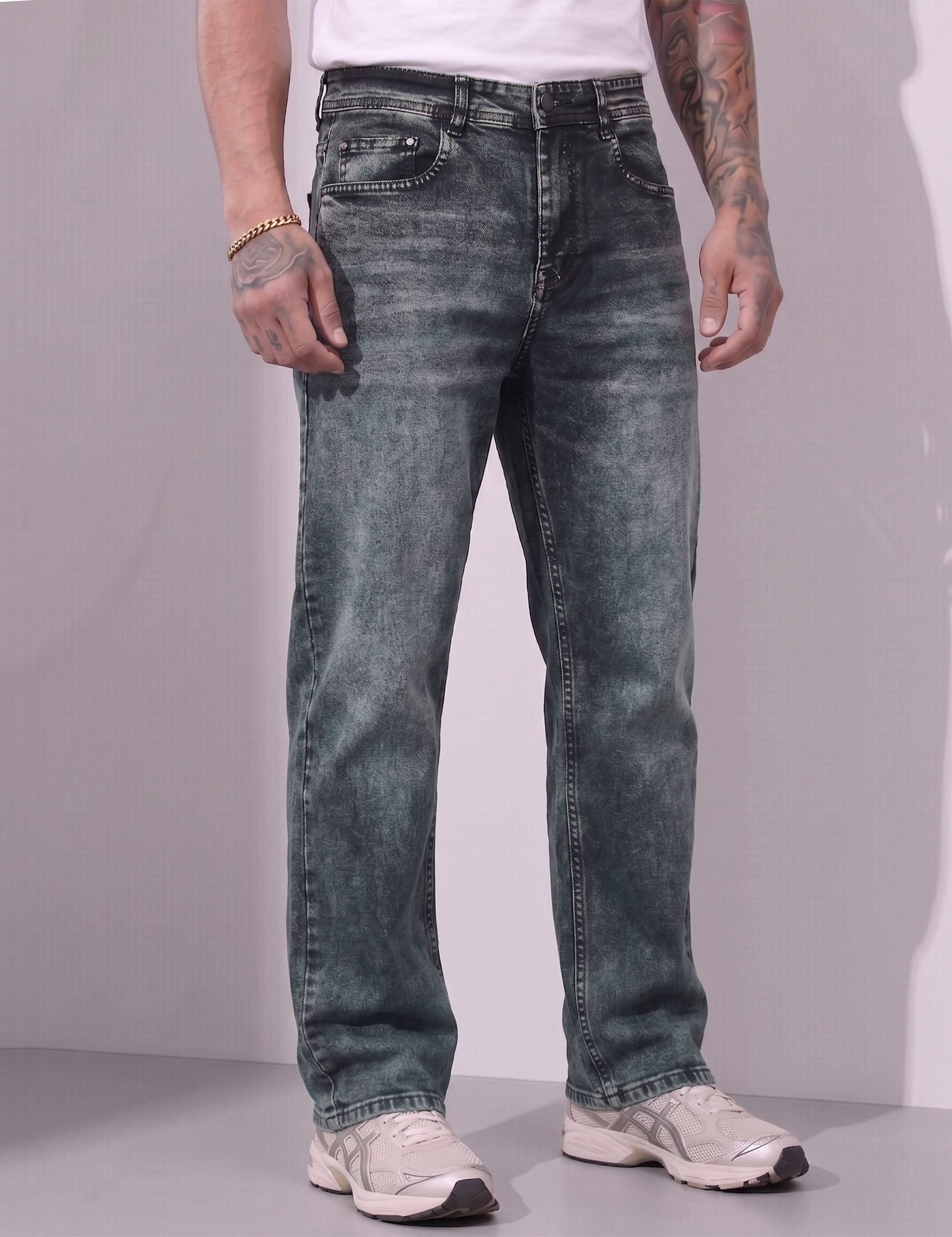 Dark Navy Straight fit Denim Jeans