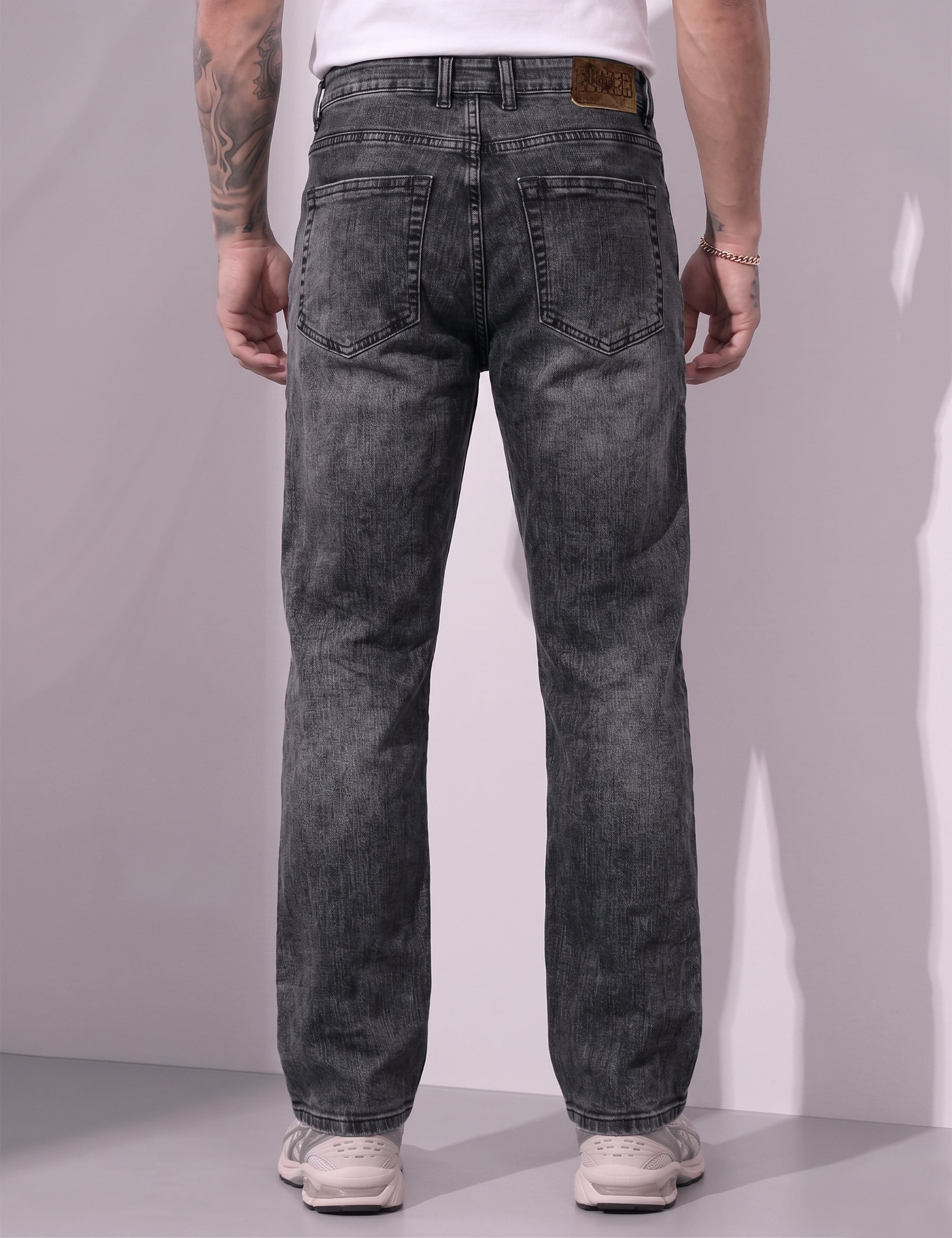 Steel Straight Fit Denim Jeans