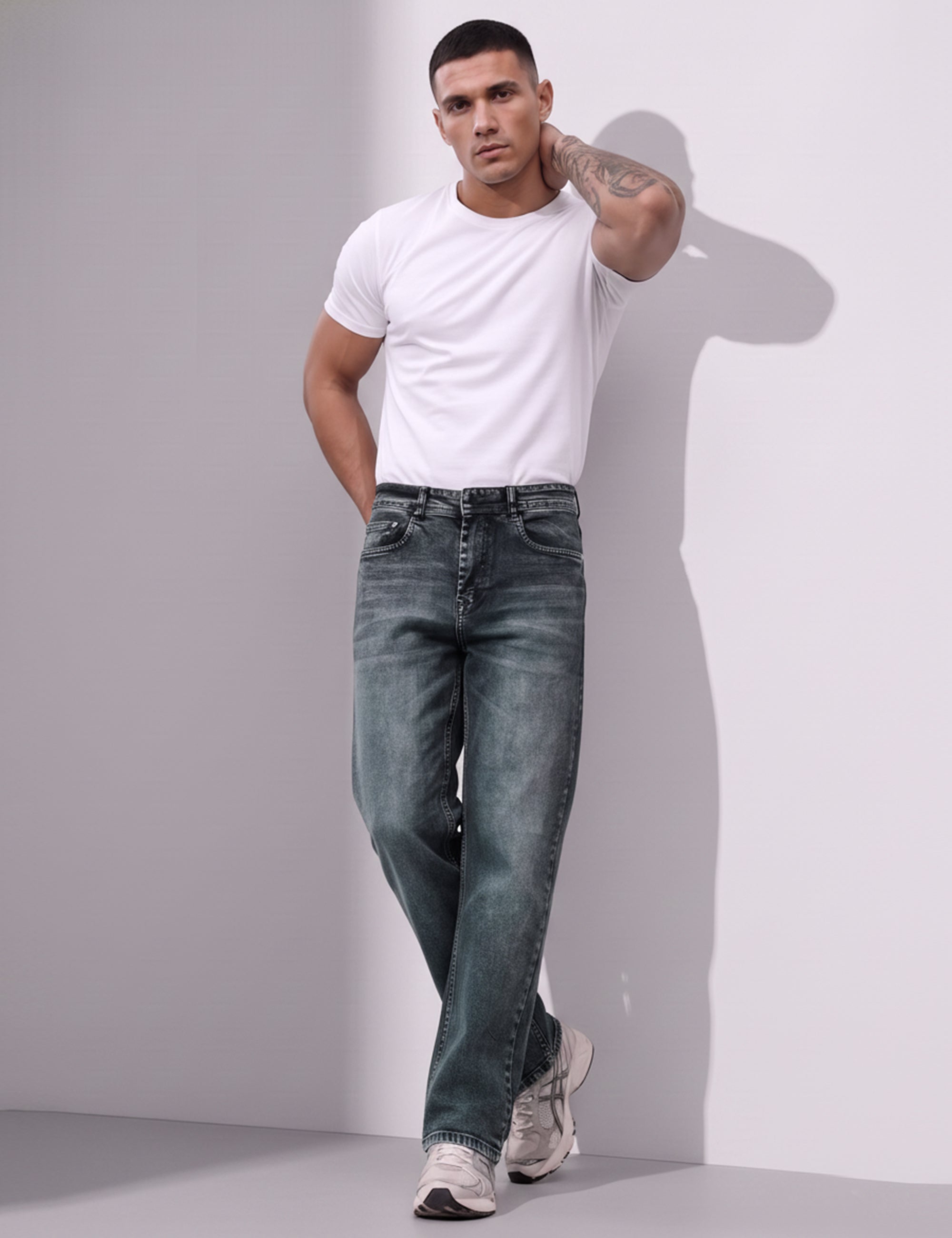 Dark Navy Straight fit Denim Jeans