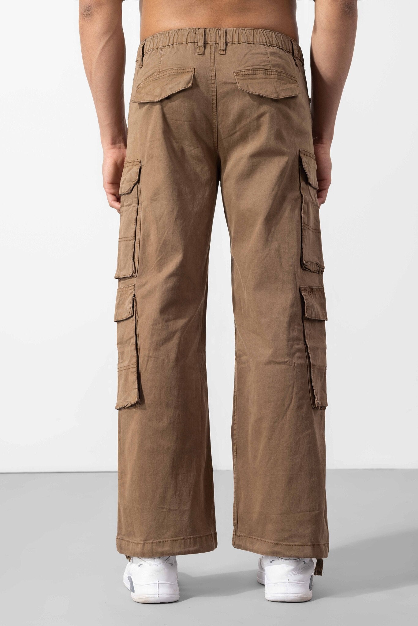 Light Brown Multi Pocket Cargo Pant