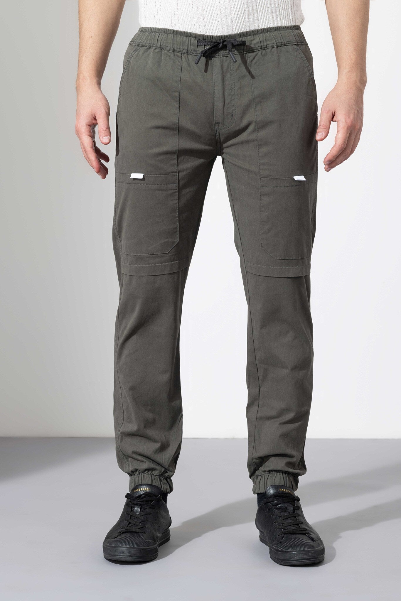 Olive Elasticated Joggers
