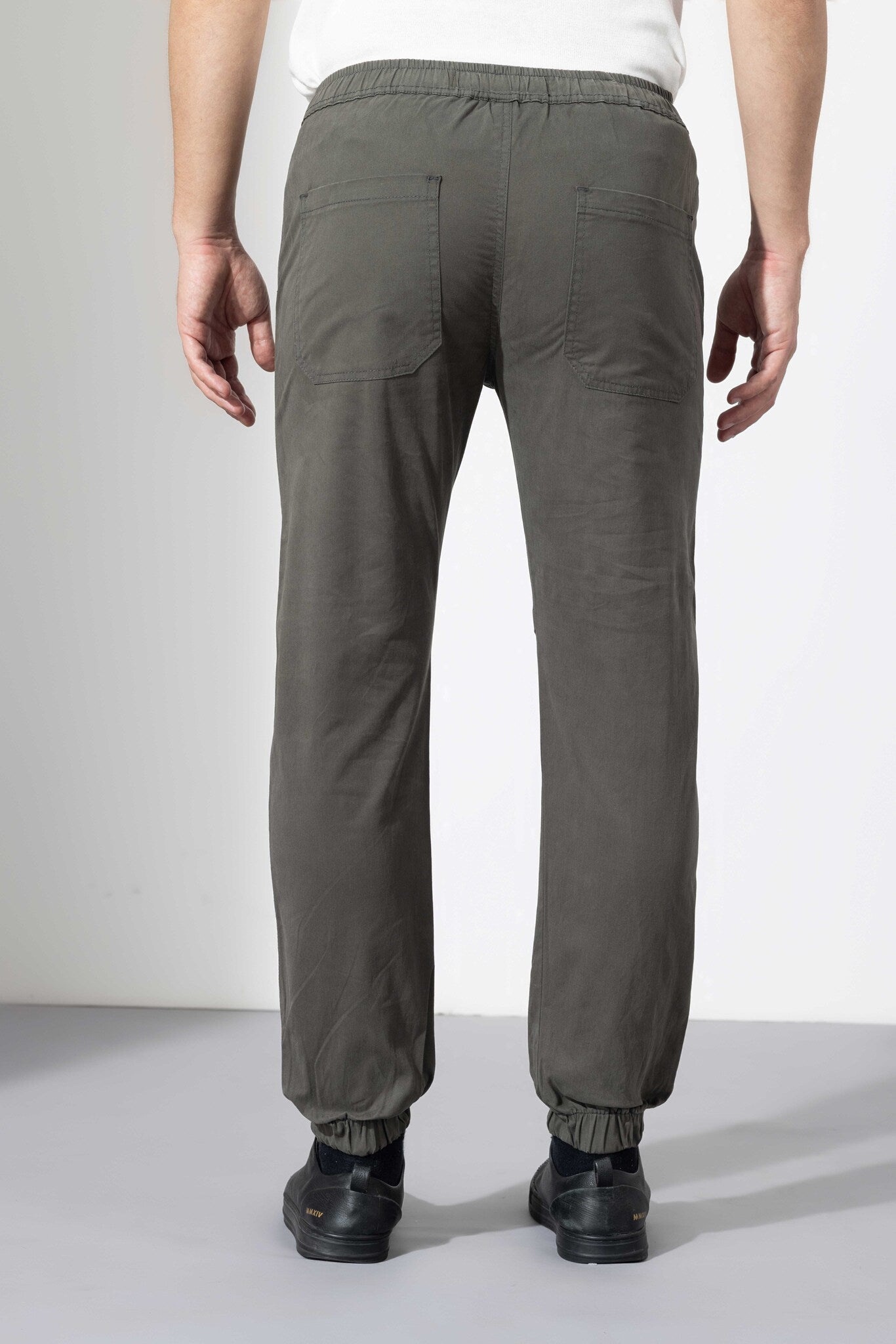 Olive Elasticated Joggers