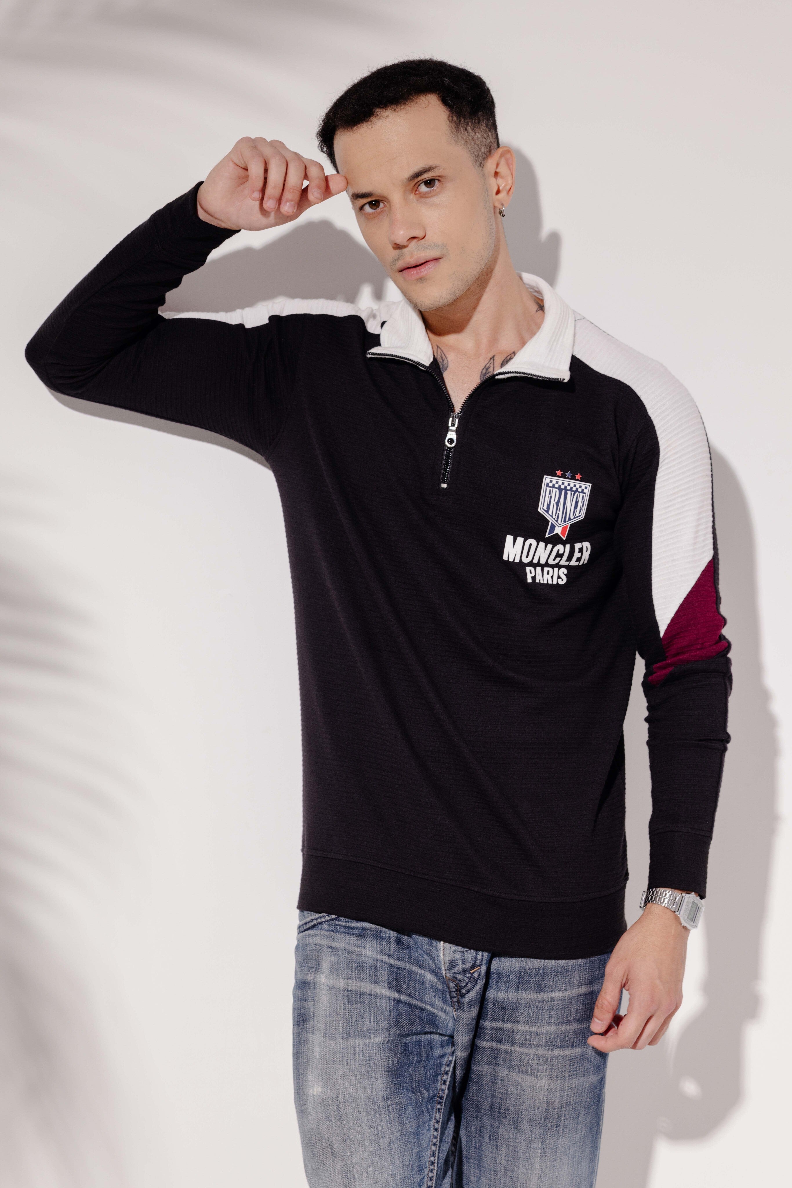 Self Design Colorblock Printed Zipper