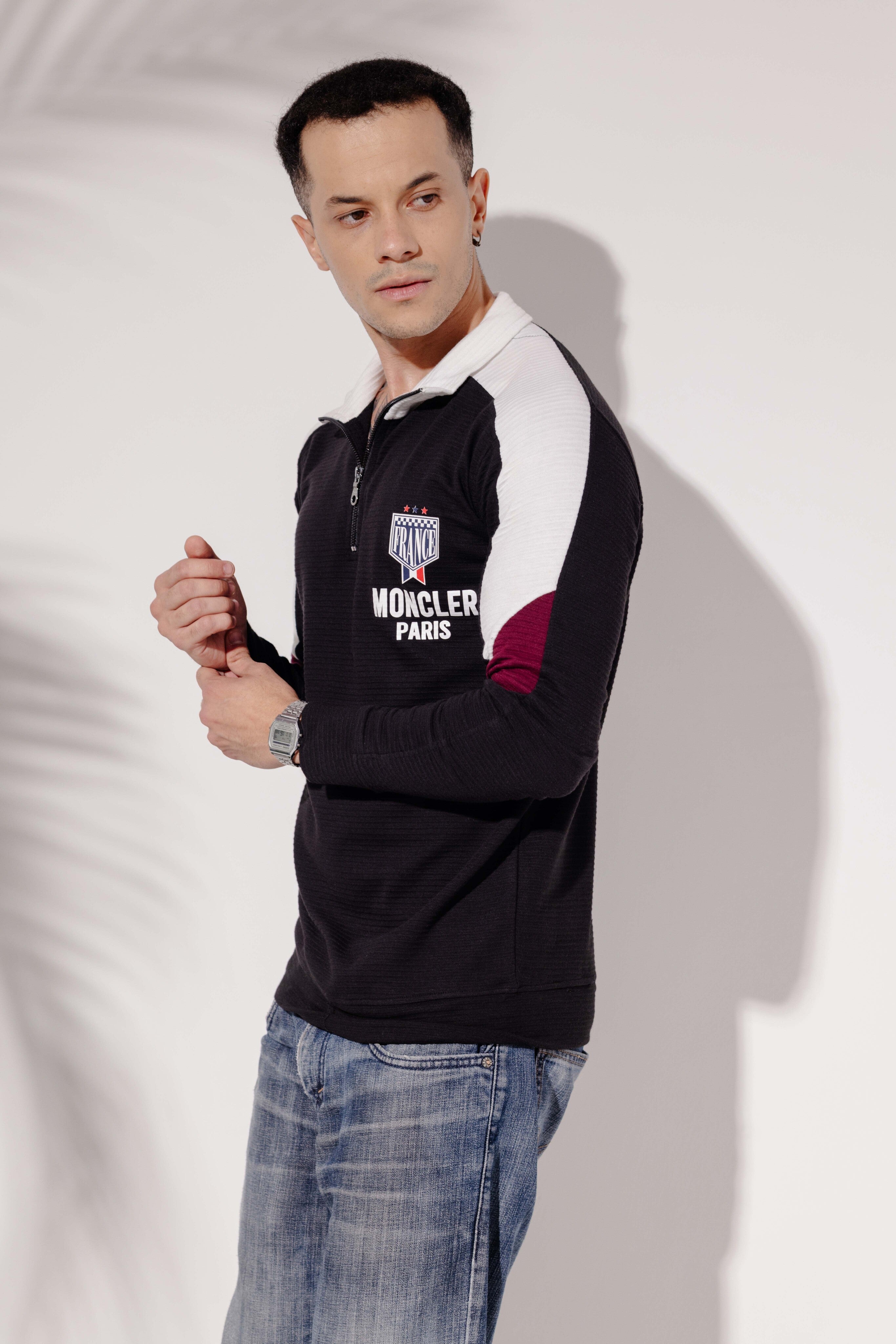 Self Design Colorblock Printed Zipper