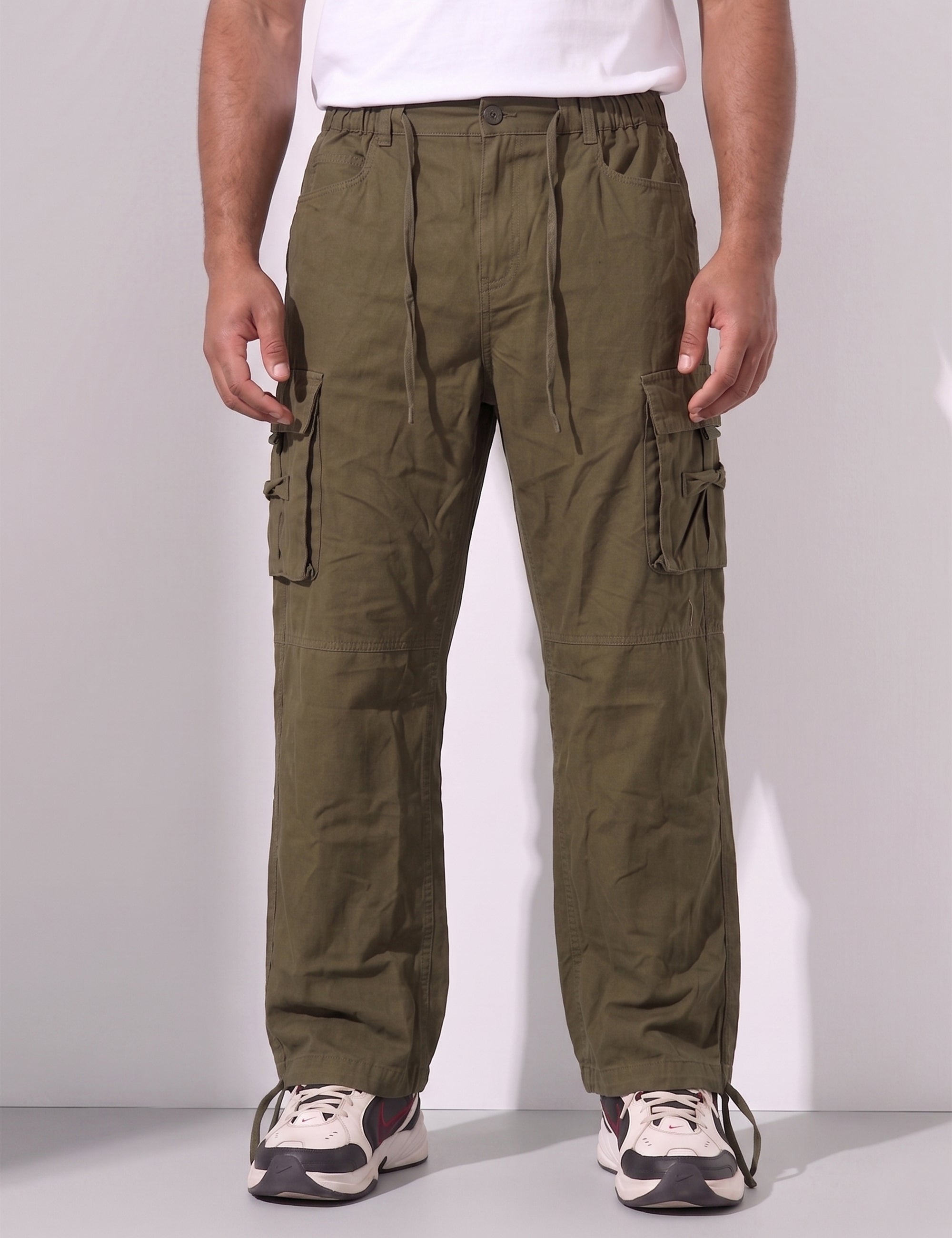 Green Multi-Pocket Cargo Pant