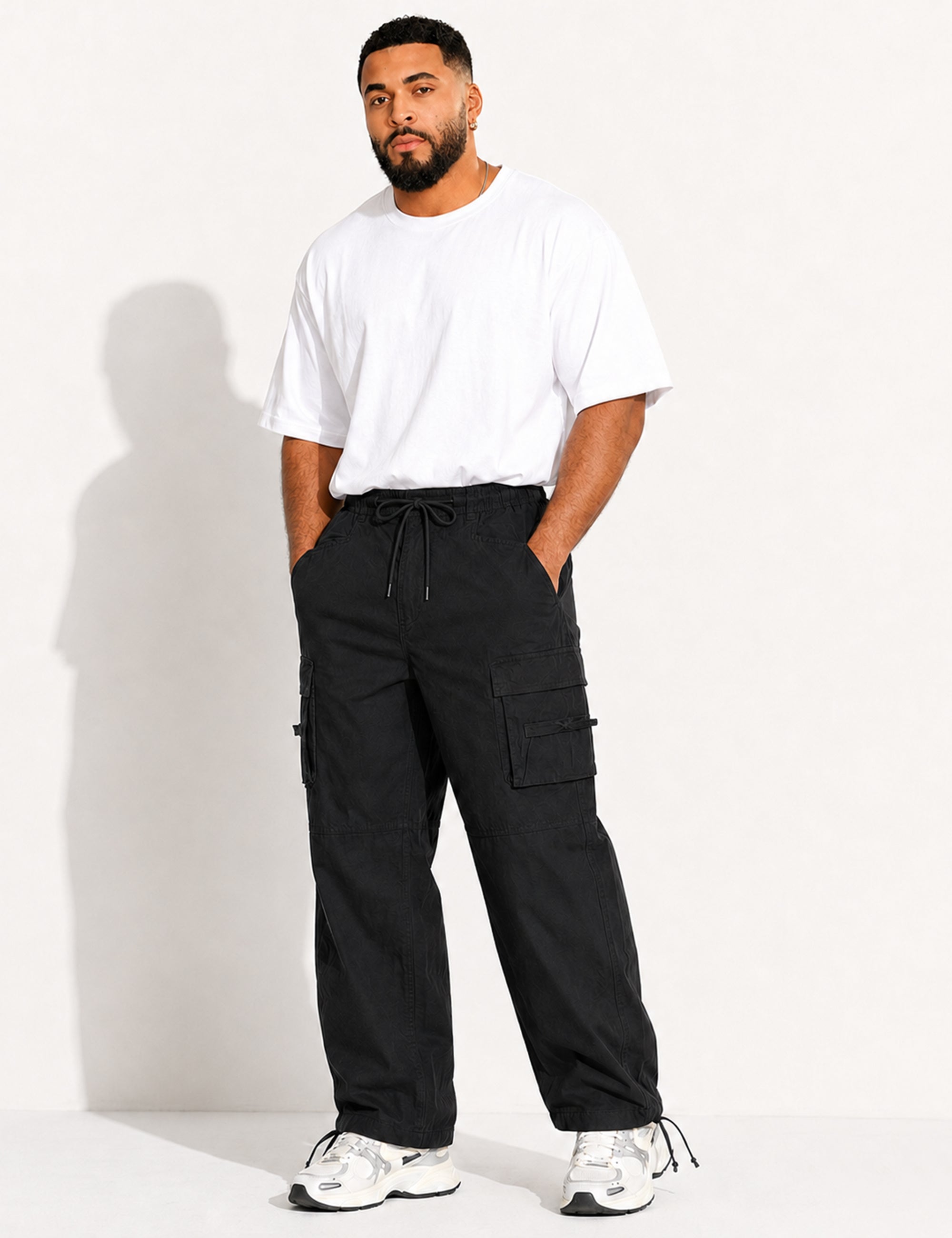 Black Multi-Pocket Cargo Pant