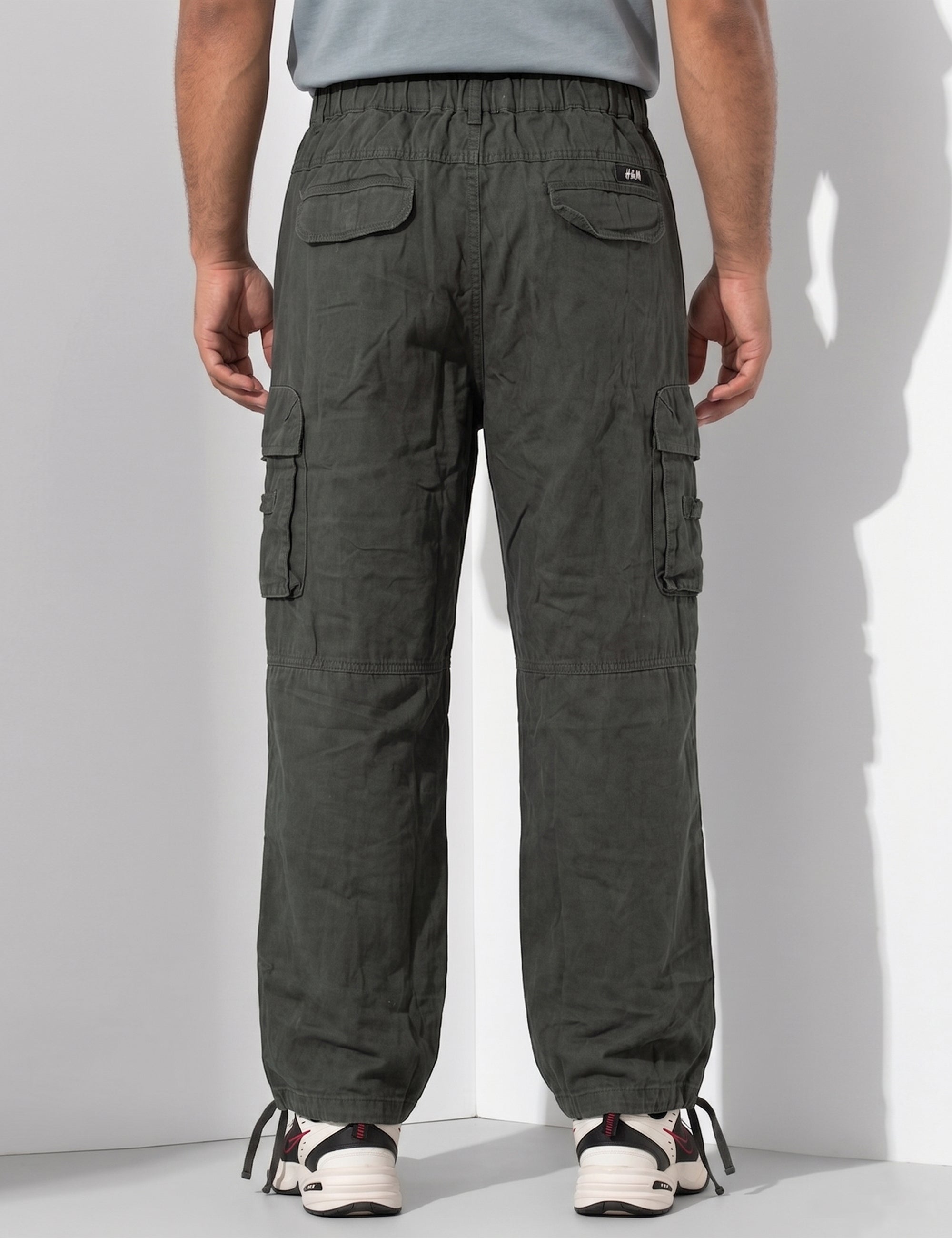 Steel Grey Multi-Pocket Cargo Pant