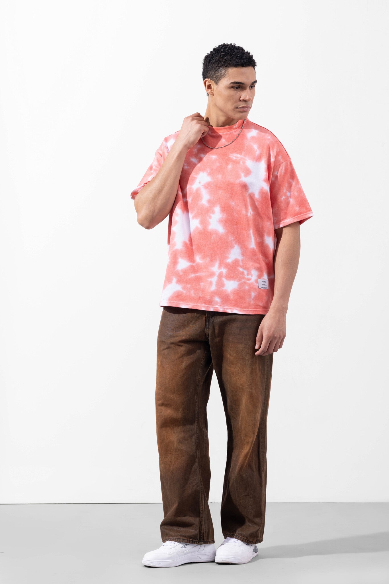 Pink Tie-Dye Oversized T-Shirt