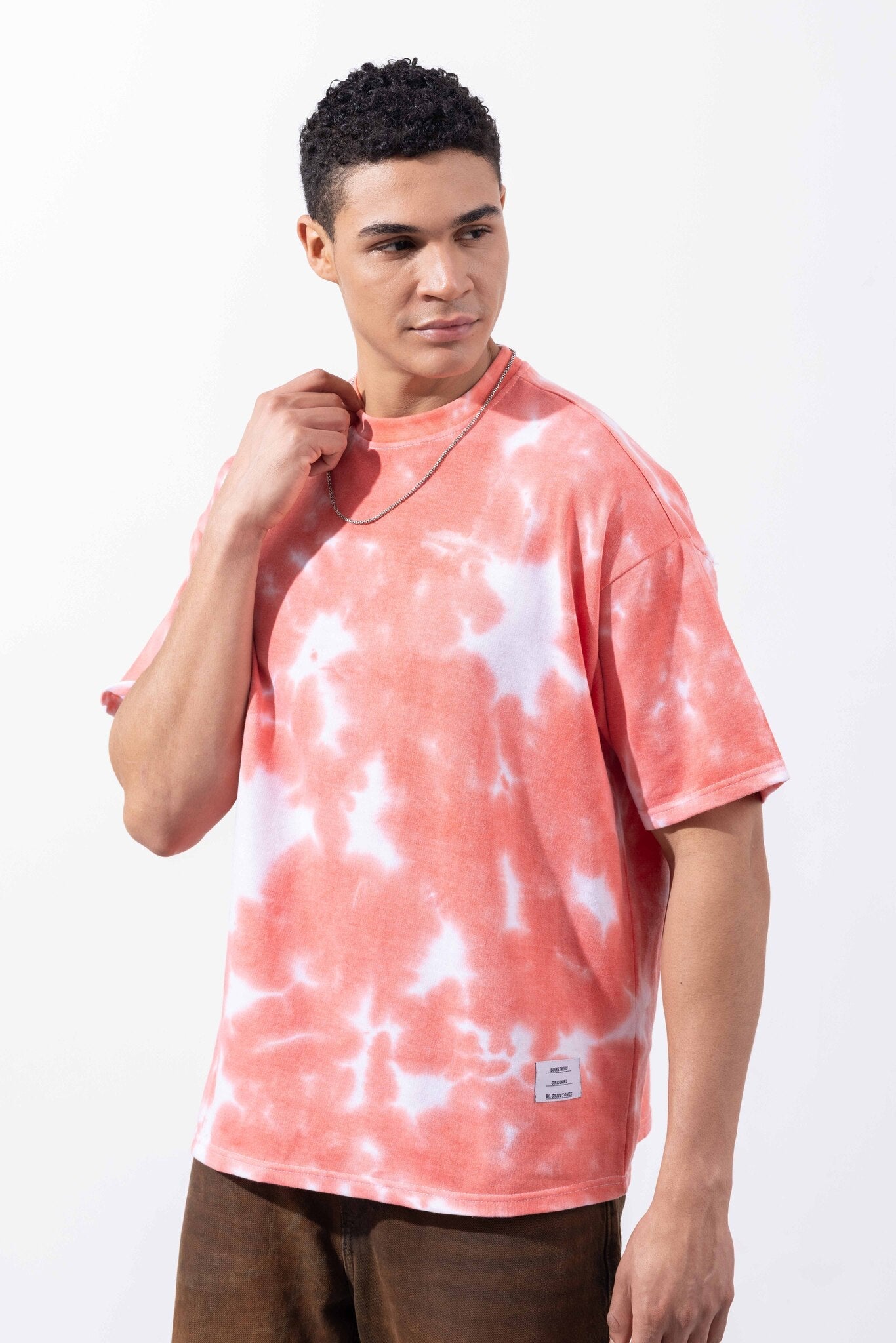 Pink Tie-Dye Oversized T-Shirt