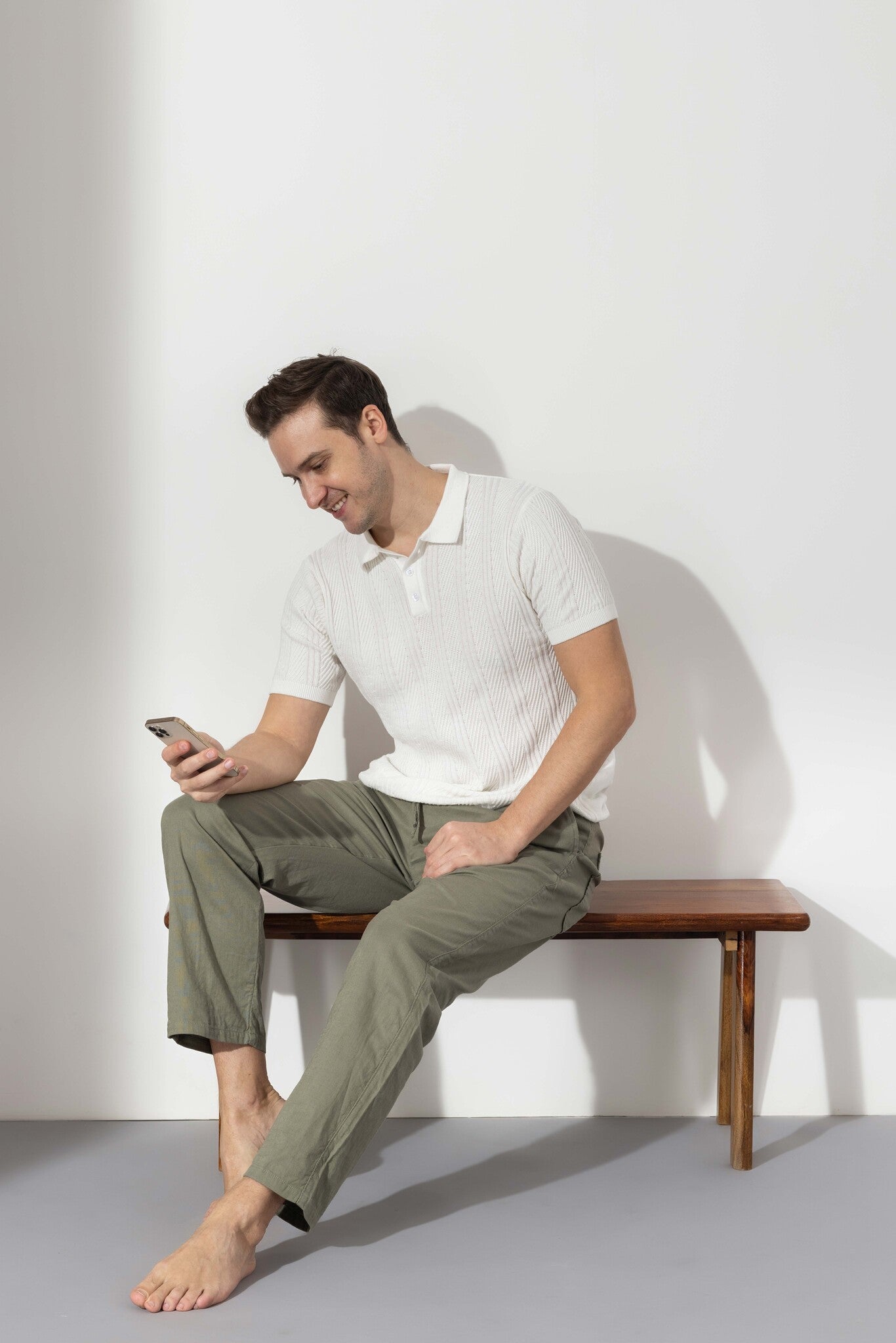 Green Linen Pants